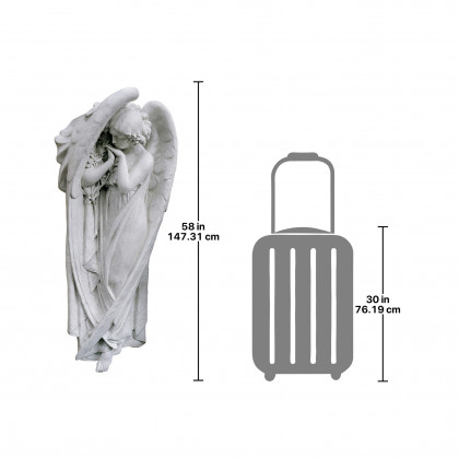Toscano Santa Croce Angel Wall Sculpture - Large