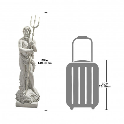 Toscano - Poseidon God of the Sea Grand-Scale Statue
