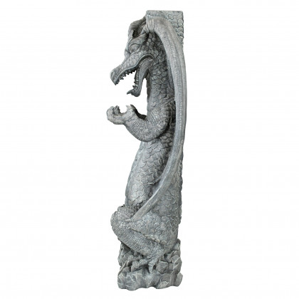 Toscano - Zippy the Dragon Mailbox Post Sleeve Statue