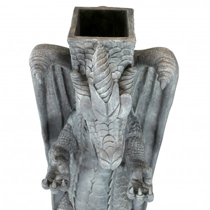 Toscano - Zippy the Dragon Mailbox Post Sleeve Statue
