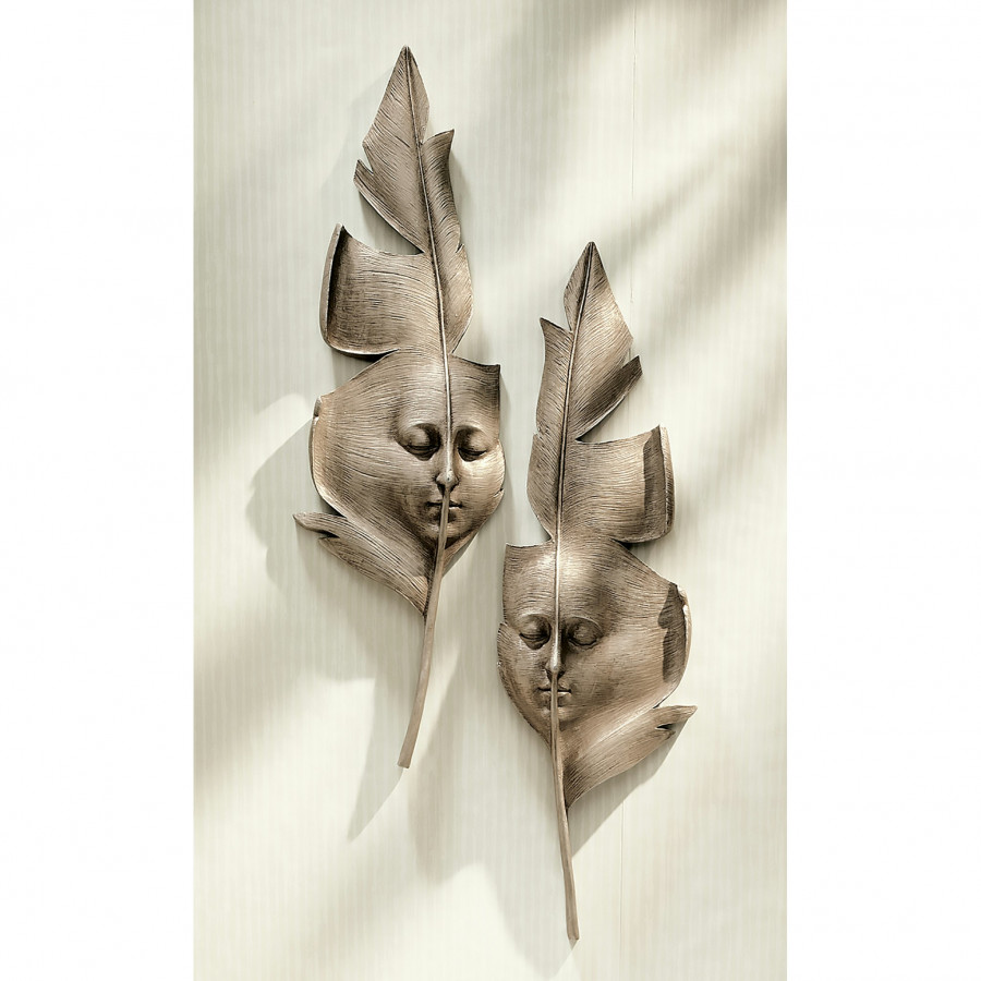 Toscano - Aurora and Hespera Greenmen Mask Wall Sculpture