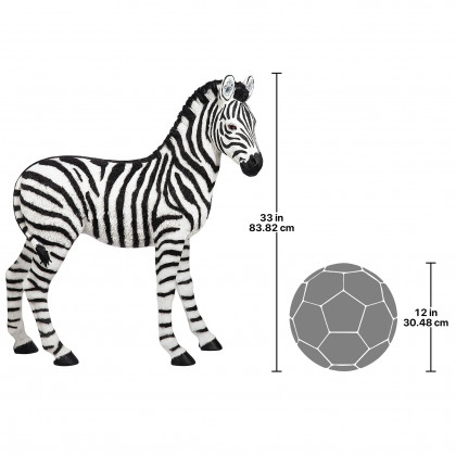 Toscano - Zairen The Zebra Sculpture