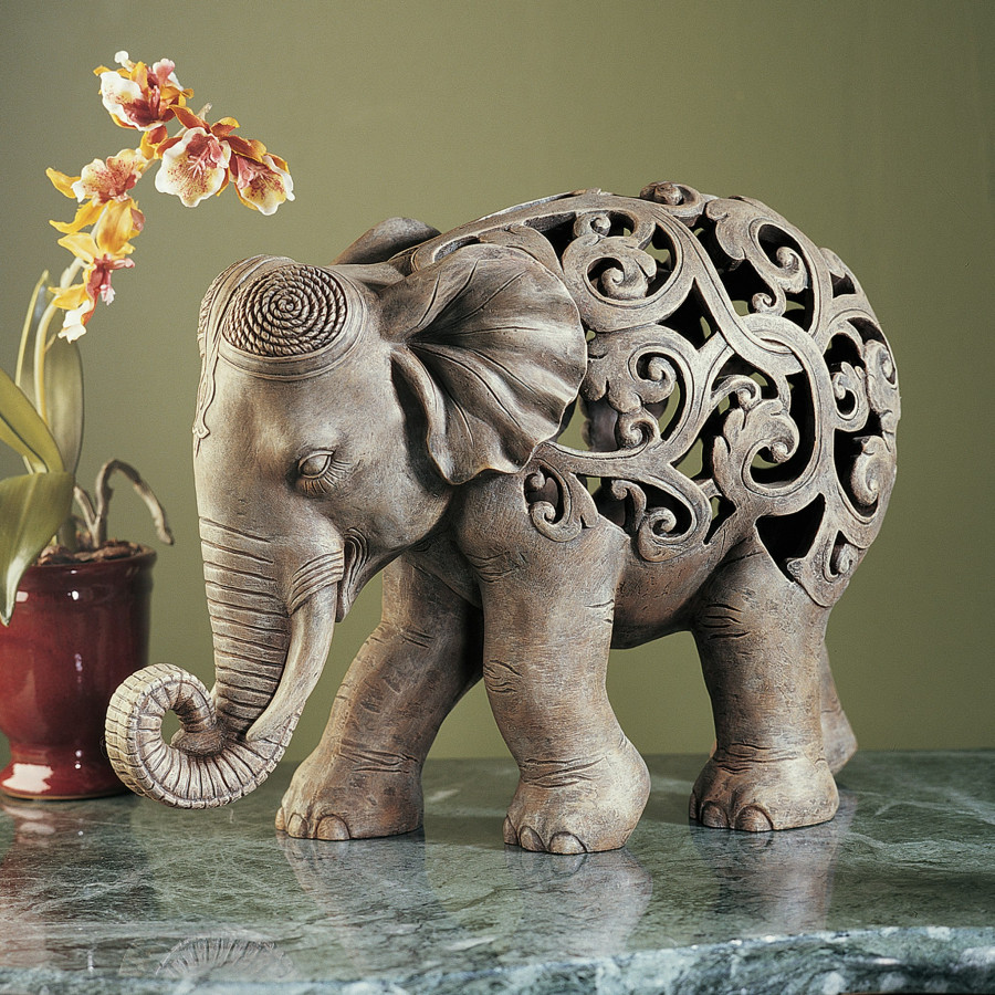 Toscano - Anjan the Elephant Jali Statue