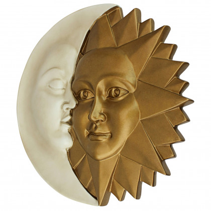 Toscano - Celestial Harmony Sun and Moon Wall Sculpture