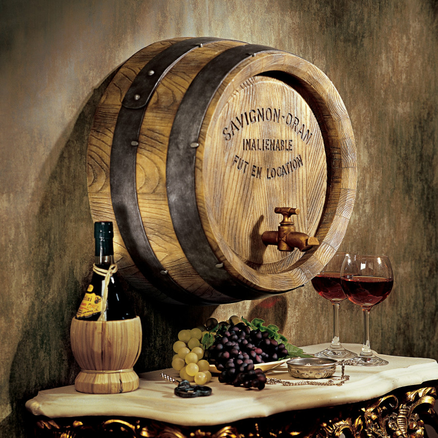 Toscano - French Wine Barrel Wall Sculpture