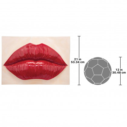 Toscano - Pop Art Lips Wall Sculpture