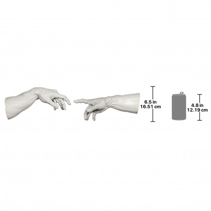 Toscano - Set of 2 The Creation of Adam Wall Sculpture