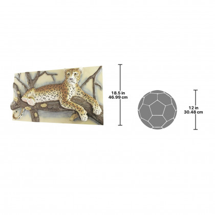 Toscano - The Leopards Lair Frieze Wall Sculpture