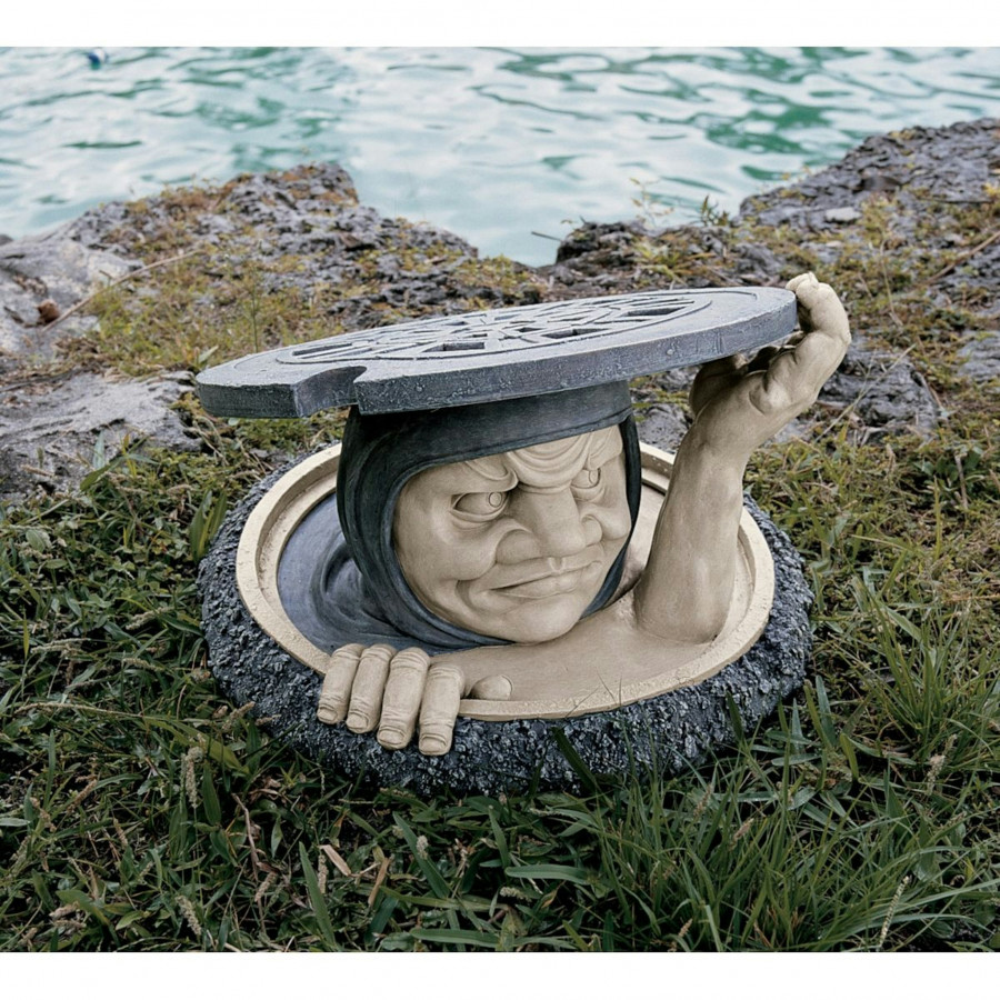 Toscano - The Dweller Below Garden Statue