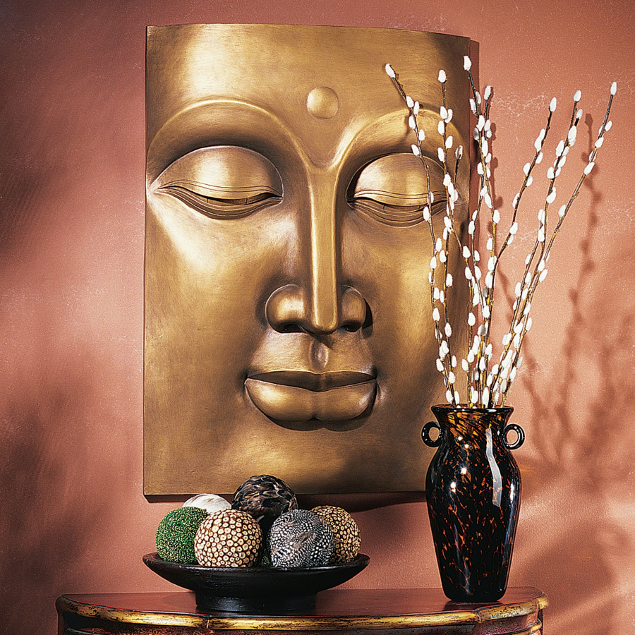 Toscano - Serene Buddha Grande Frieze Wall Sculpture