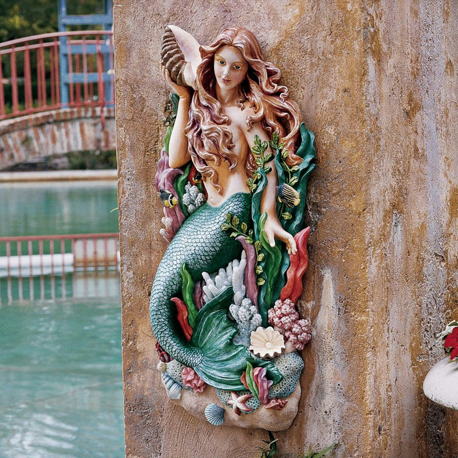 Toscano - Melody Cove Mermaid Wall Sculpture