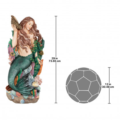 Toscano - Melody Cove Mermaid Wall Sculpture
