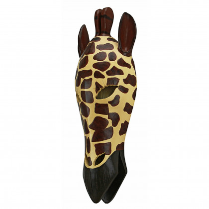 Toscano Tribal-Style Animal Mask Wall Sculpture - Giraffe