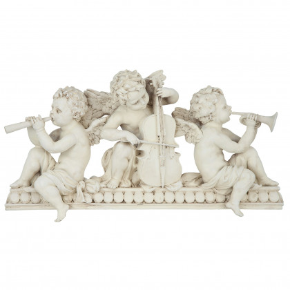 Toscano - Angelic Notes Sculptural Wall Pediment