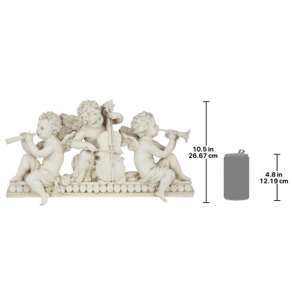 Toscano - Angelic Notes Sculptural Wall Pediment