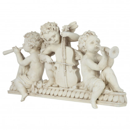 Toscano - Angelic Notes Sculptural Wall Pediment