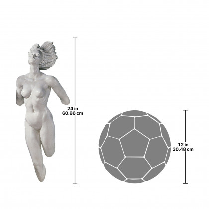 Toscano - Stepping Out Nude Wall Sculpture
