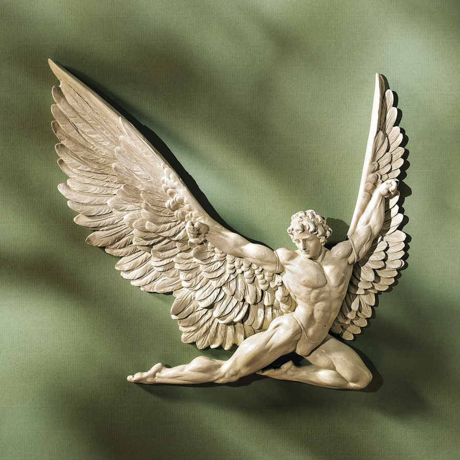 Toscano - Icarus Tragic Mythical Greek Figure Wall Sculpture