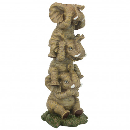 Toscano The Hear-No See-No Speak-No Evil Elephants Statue - Medium
