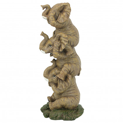 Toscano The Hear-No See-No Speak-No Evil Elephants Statue - Medium