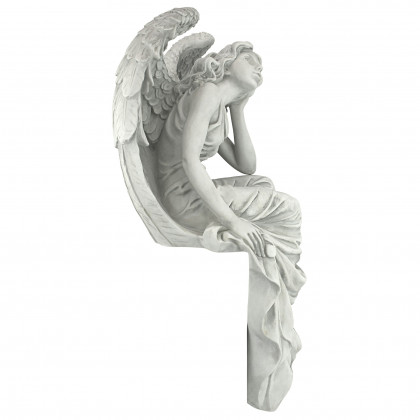 Toscano Resting Grace Sitting Angel Statue - Large