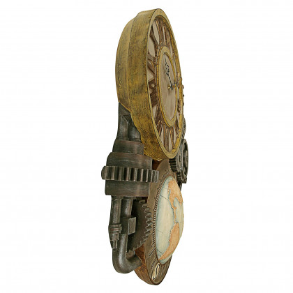 Toscano Gears of Time Sculptural Wall Clock - Medium