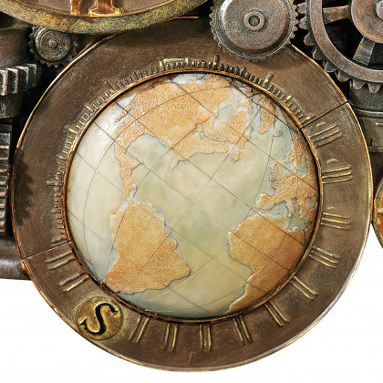 Toscano Gears of Time Sculptural Wall Clock - Medium