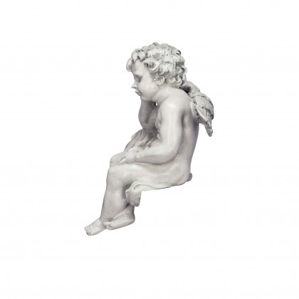 Toscano - Mourning Mortality Sitting Cherub Sculpture
