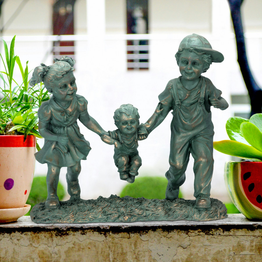 Toscano - Swing Time Children Garden Statue