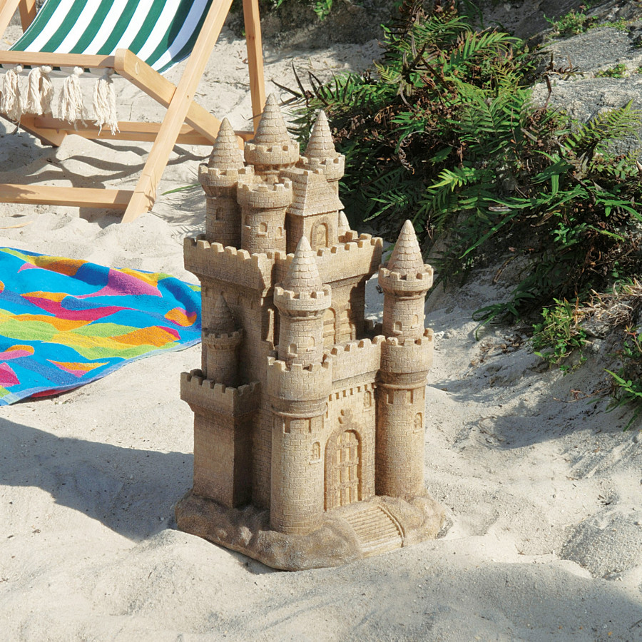 Toscano - Sand Castle by the Sea Beach Statue