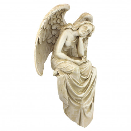 Toscano Resting Grace Sitting Angel Statue - Medium