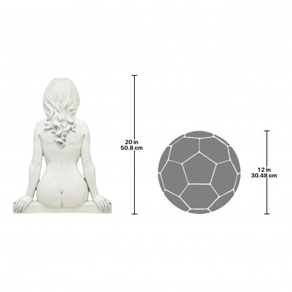 Toscano - Out on a Ledge Nude Wall Sculpture