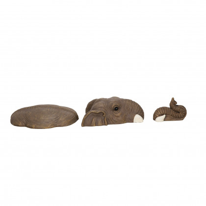 Toscano - In For a Swim Elephant Lawn Statue