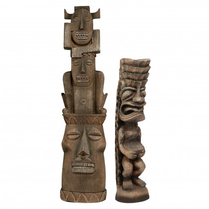 Toscano - Set of Tiki Gods Statues Three Pleasures and Luau