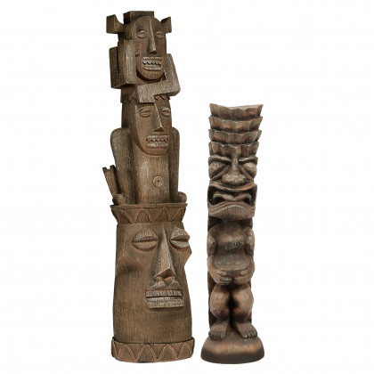 Toscano - Set of Tiki Gods Statues Three Pleasures and Luau