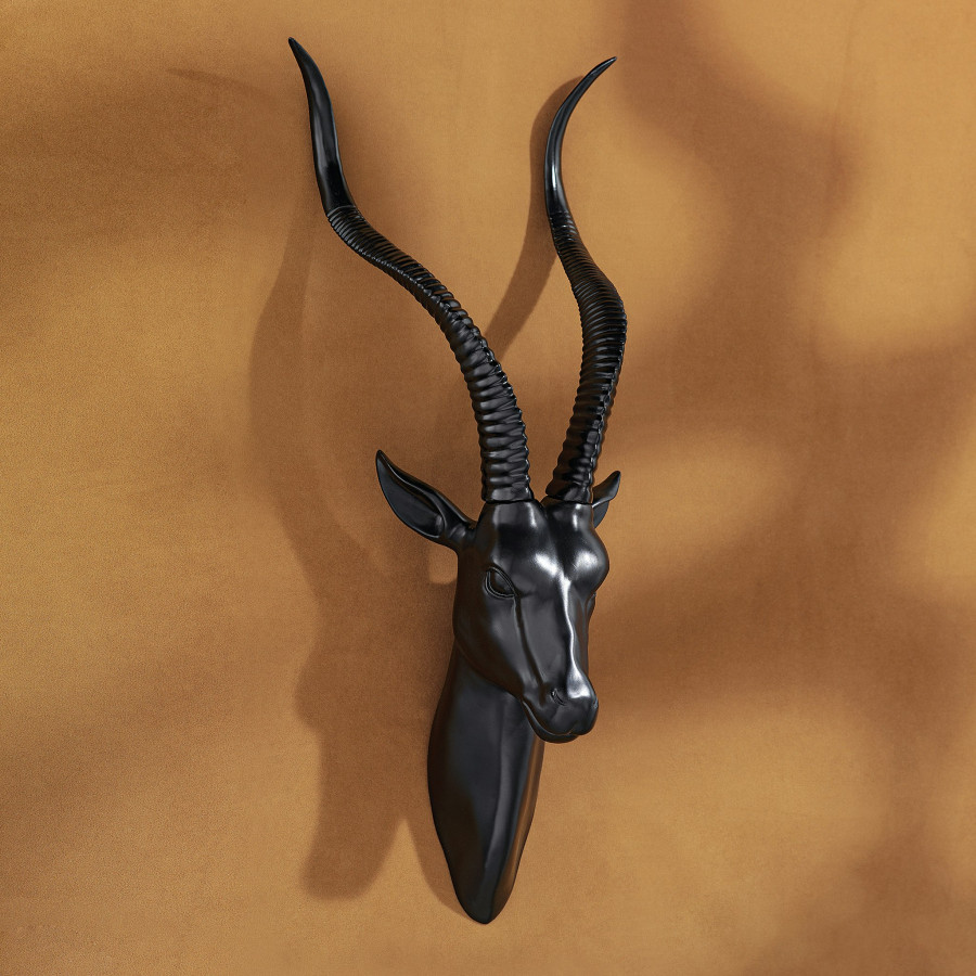 Toscano - African Antelope Wall Mounted Trophy Statue