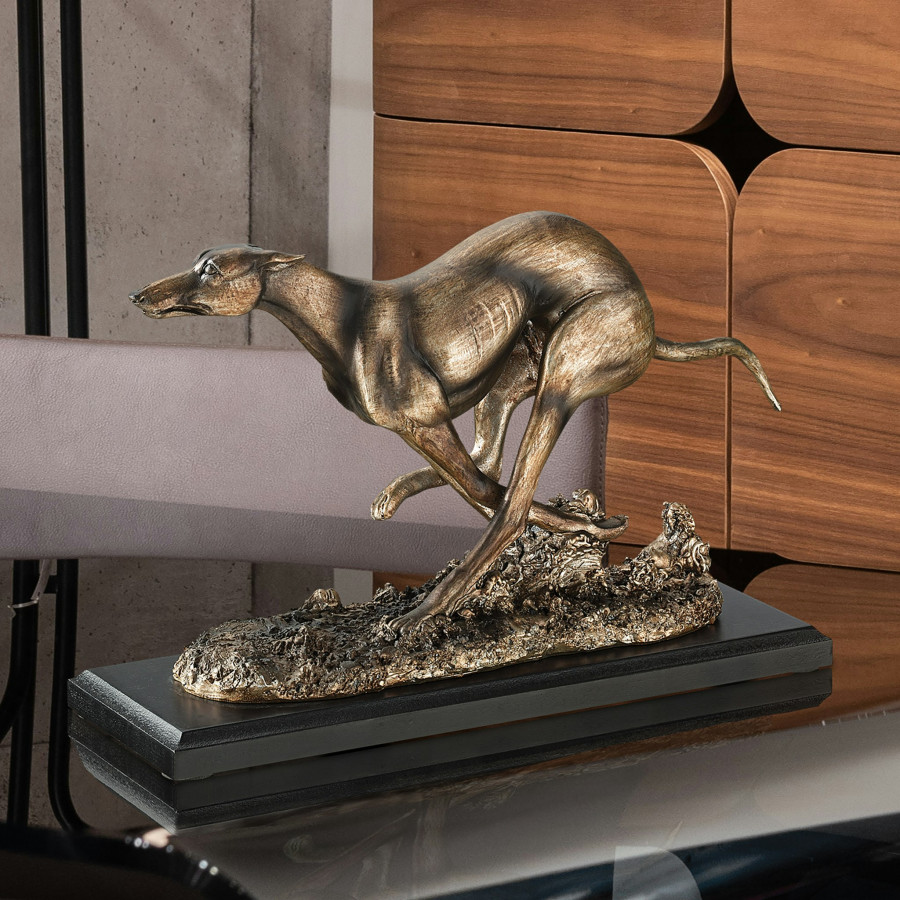 Toscano - Greyhound Whippet Art Deco Dog Statue