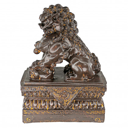 Toscano - Chinese Guardian Female Lion Foo Dog Statues