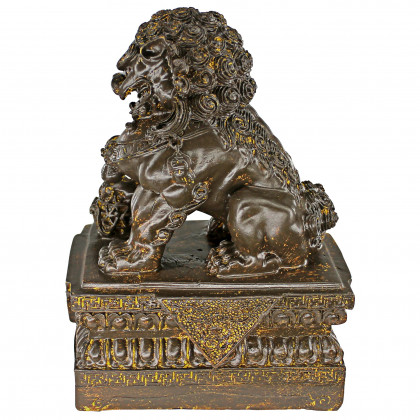 Toscano - Chinese Guardian Male Lion Foo Dog Statues