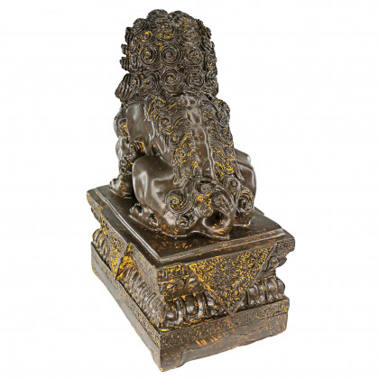 Toscano - Chinese Guardian Male Lion Foo Dog Statues