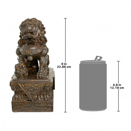 Toscano - Chinese Guardian Male Lion Foo Dog Statues
