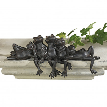 Toscano - Lazy Daze Knot of Frogs Sill Sitters