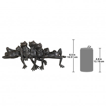 Toscano - Lazy Daze Knot of Frogs Sill Sitters