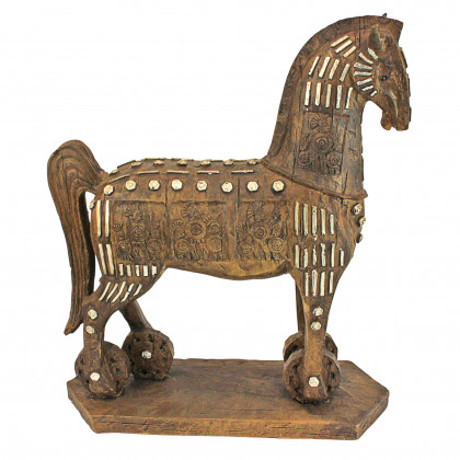 Toscano - The Legendary Trojan Horse Sculpture