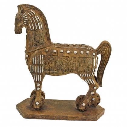 Toscano - The Legendary Trojan Horse Sculpture