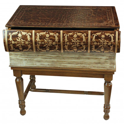 Toscano - Stacked Books of Shakespeare Book Side Table in Wood