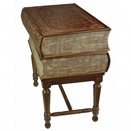 Toscano - Stacked Books of Shakespeare Book Side Table in Wood