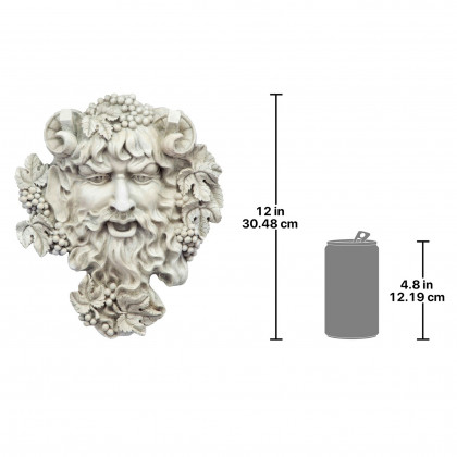 Toscano Bacchus God of Wine Greenman Wall Sculpture - Medium
