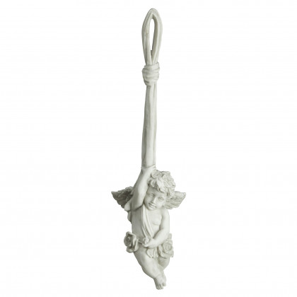 Toscano Angelic Play Hanging Cherub Sculpture - Small