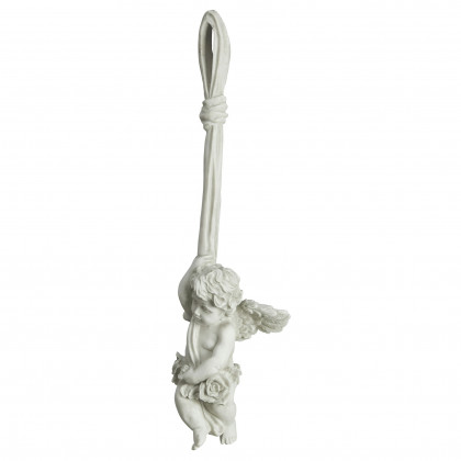 Toscano Angelic Play Hanging Cherub Sculpture - Small